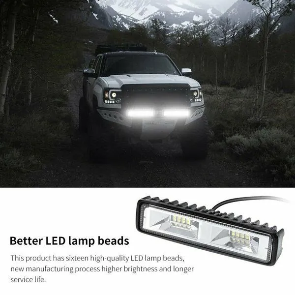 16 LEDs 48w DRL LED Work Light Driving Lamp