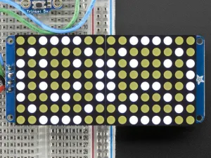 16x8 1.2" LED Matrix   Backpack - Ultra Bright Round White LEDs