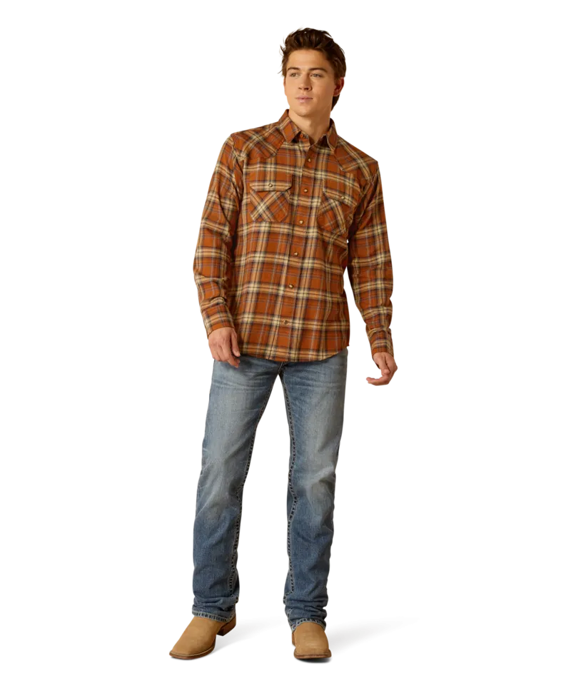 Ariat Men's Roasted Pecan Haiden Retro Fit Shirt