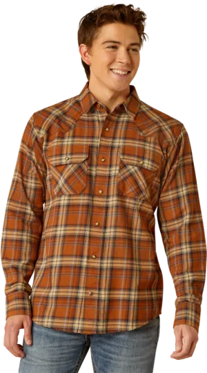 Ariat Men's Roasted Pecan Haiden Retro Fit Shirt