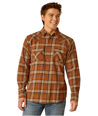 Ariat Men's Roasted Pecan Haiden Retro Fit Shirt