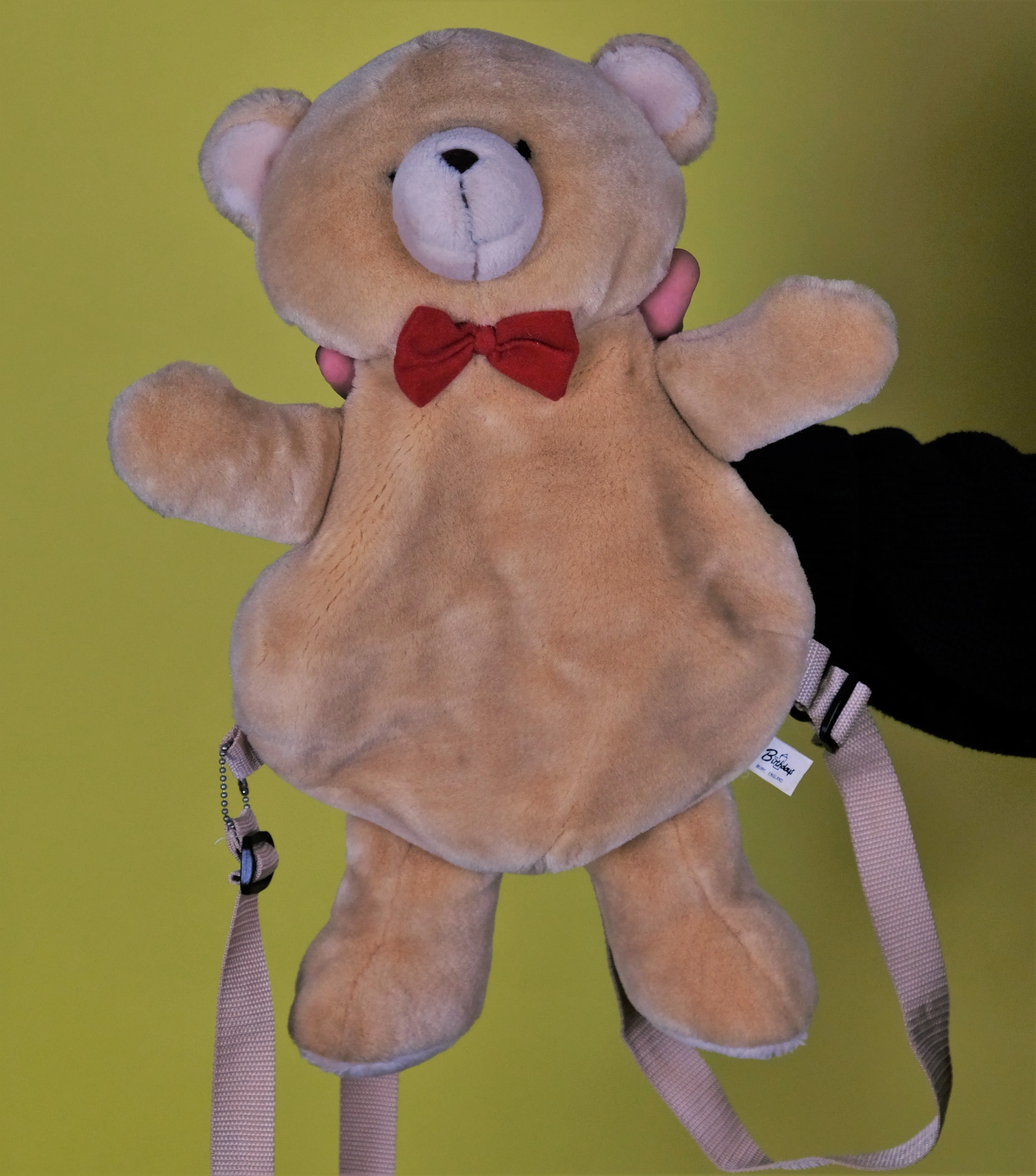 Bow tie teddy backpack