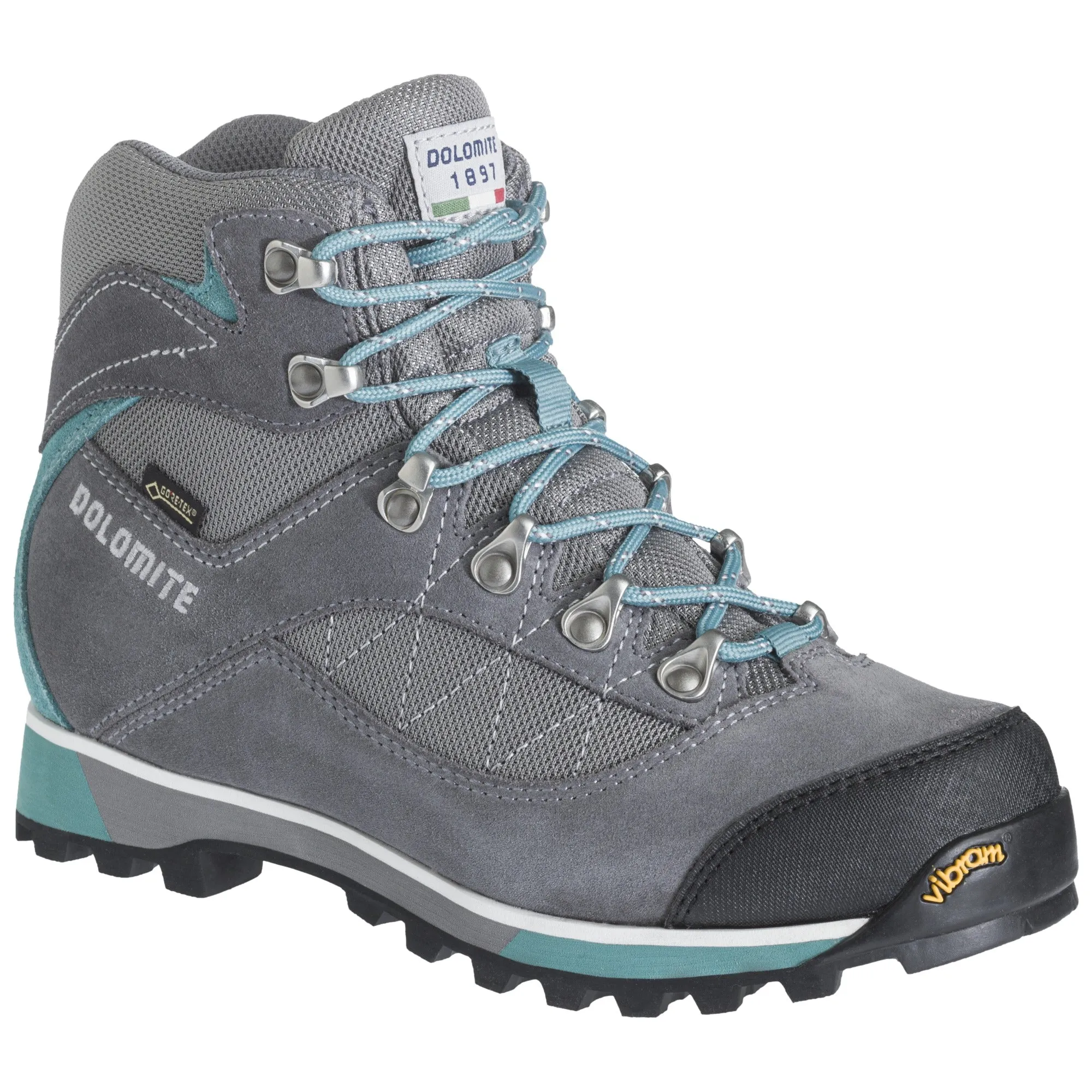 Dolomite Zernez GTX Womens Walking Boot - Gunmetal Grey / Dusty Teal Green