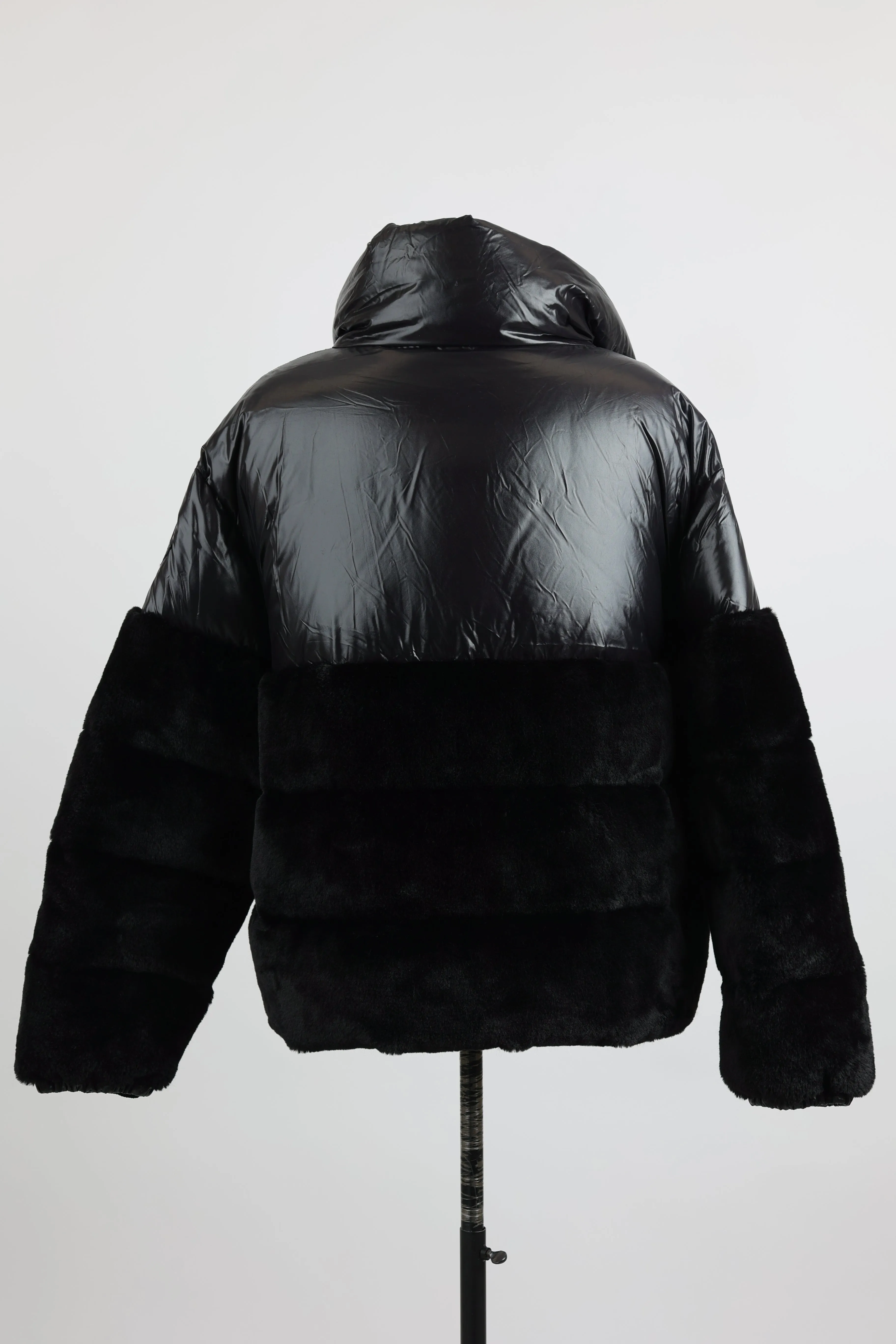 Logodec Faux Fur/ Poly Down Jacket